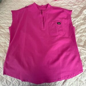 Pink scrub top